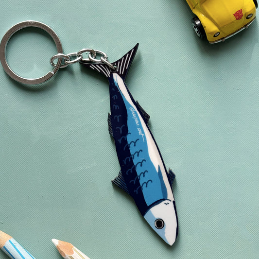 Blue Fish Keychain