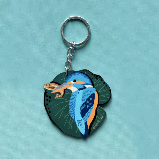 Kingfisher Keychain