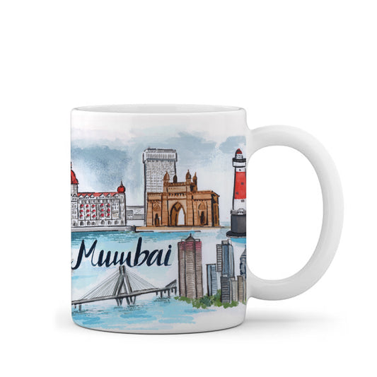 Mumbai illustration- Coffee Mug