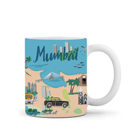 Mumbai Map- Coffee Mug