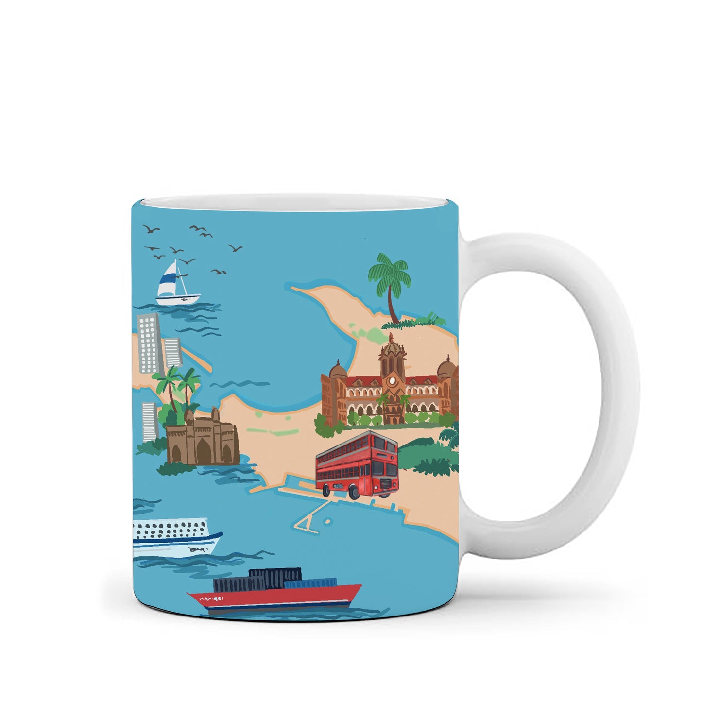 Mumbai Map- Coffee Mug